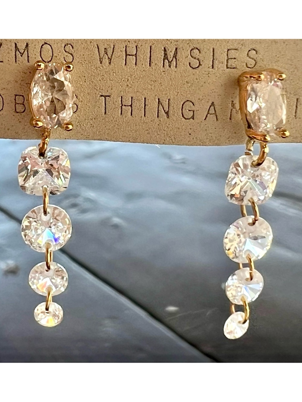 Anthropologie Drippy Crystal Earrings